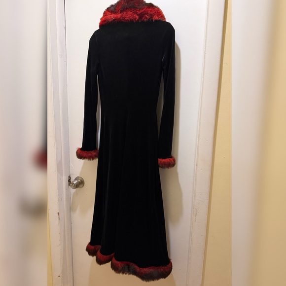 Vintage Betsey Johnson Penny Lane Jacket with Red Faux Fur Accent - Picture 3 of 5